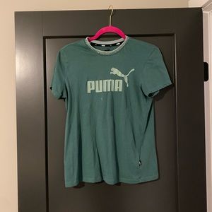Green puma shirt